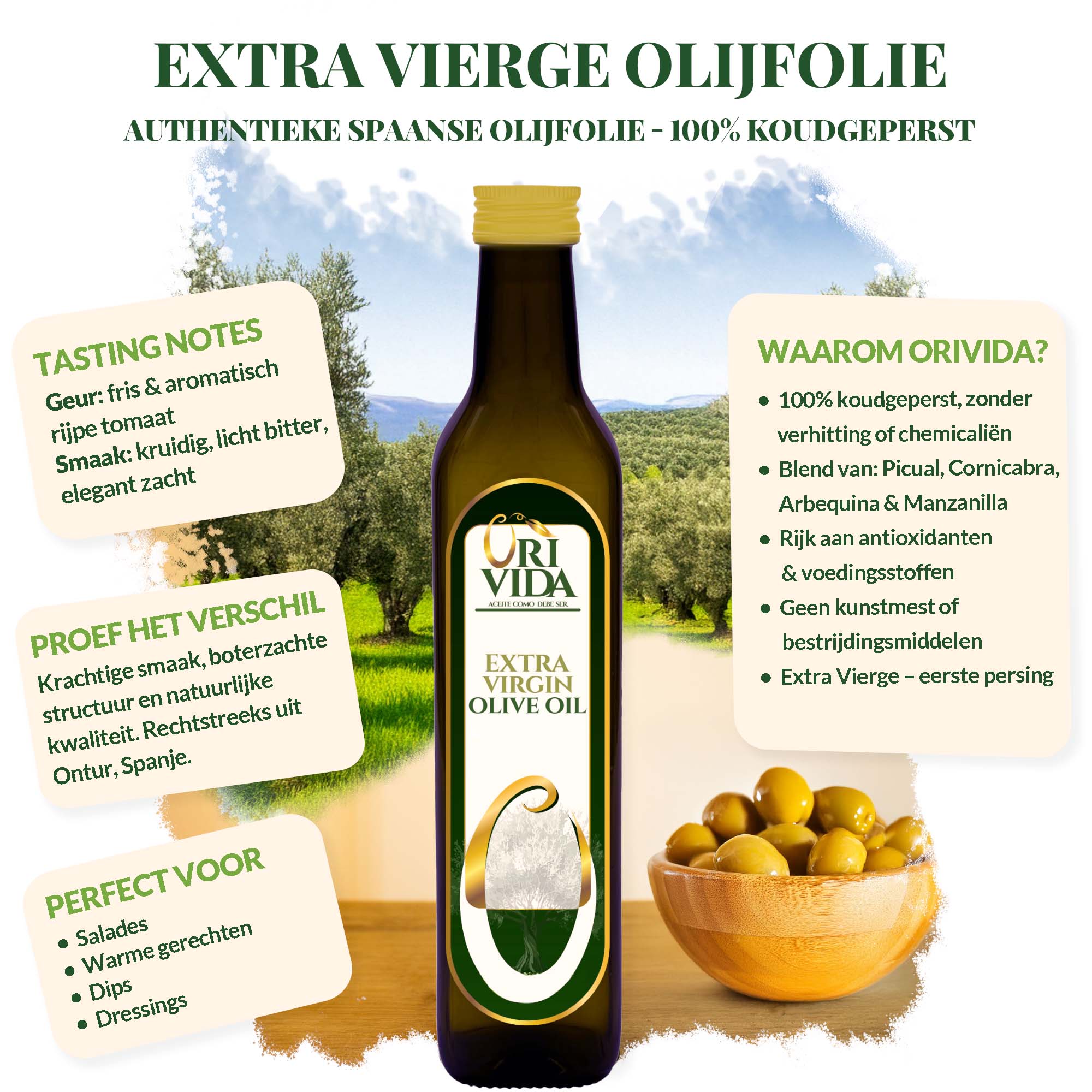 Orivida Extra Virgin olijfolie - Afbeelding 2